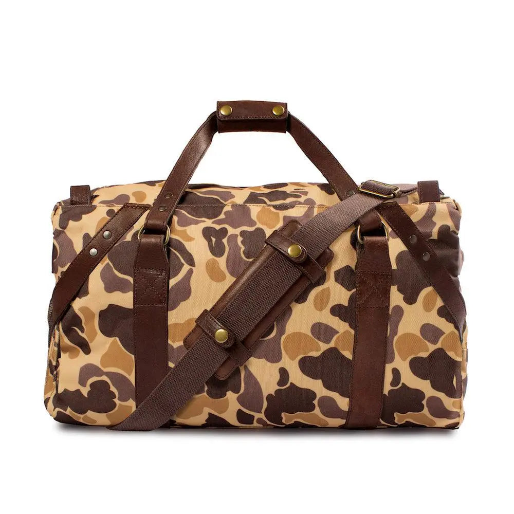 Campaign Waxed Canvas Medium Duffle Bag by Mission Mercantile Leather Goods, handmade leather goods detail photo 19