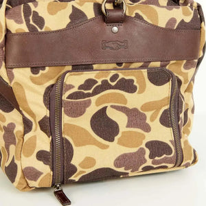 Campaign Waxed Canvas Medium Duffle Bag by Mission Mercantile Leather Goods, handmade leather goods detail photo 21