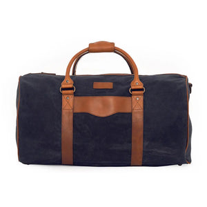 Campaign Waxed Canvas Medium Field Duffle Bag by Mission Mercantile Leather Goods, handmade leather goods detail photo 13