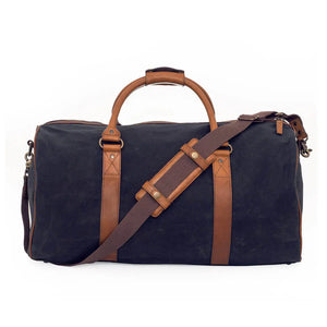 Campaign Waxed Canvas Medium Field Duffle Bag by Mission Mercantile Leather Goods, handmade leather goods detail photo 15