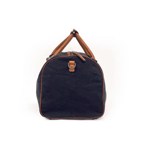 Campaign Waxed Canvas Medium Field Duffle Bag by Mission Mercantile Leather Goods, handmade leather goods detail photo 16