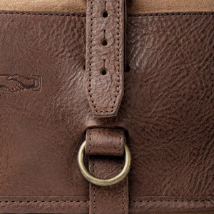 Campaign Waxed Canvas Roll-Up Toiletry Shave Kit by Mission Mercantile Leather Goods, natural skincare detail photo 9