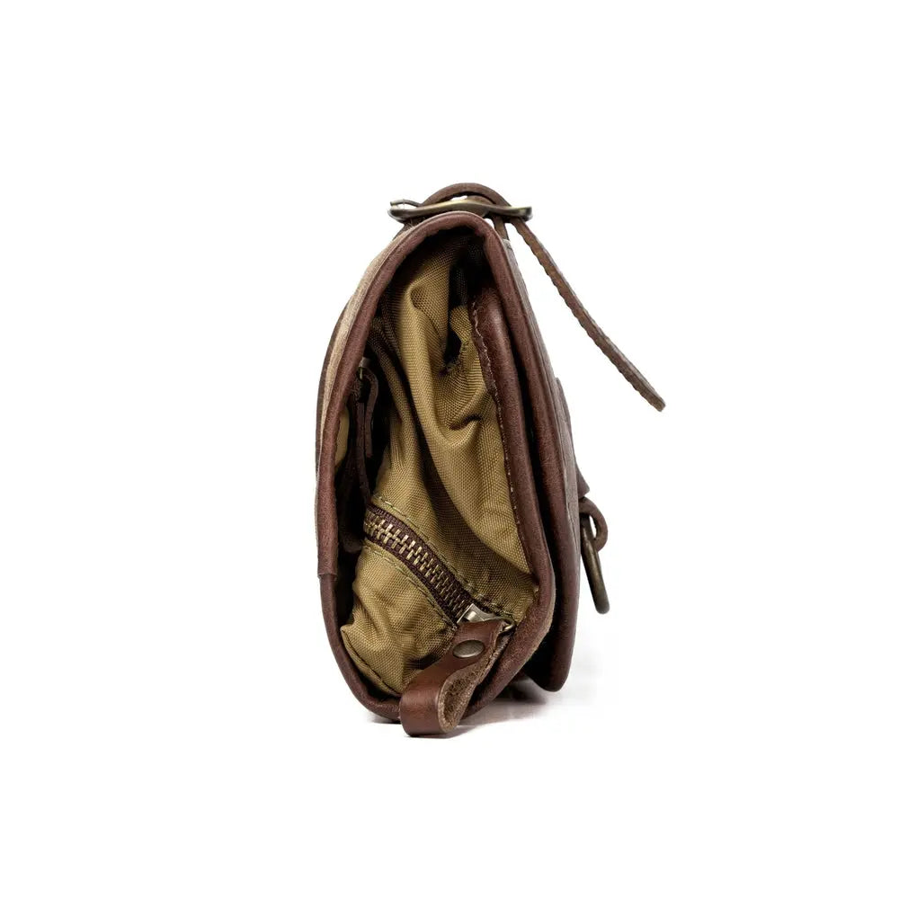 Campaign Waxed Canvas Roll-Up Toiletry Shave Kit by Mission Mercantile Leather Goods, natural skincare detail photo 17