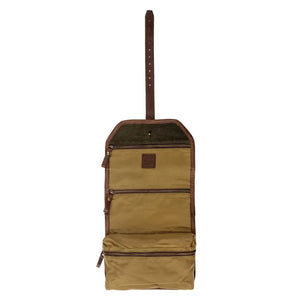 Campaign Waxed Canvas Roll-Up Toiletry Shave Kit by Mission Mercantile Leather Goods, natural skincare detail photo 18