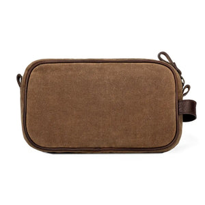 Campaign Waxed Canvas Toiletry Shave Kit by Mission Mercantile Leather Goods, natural skincare detail photo 6