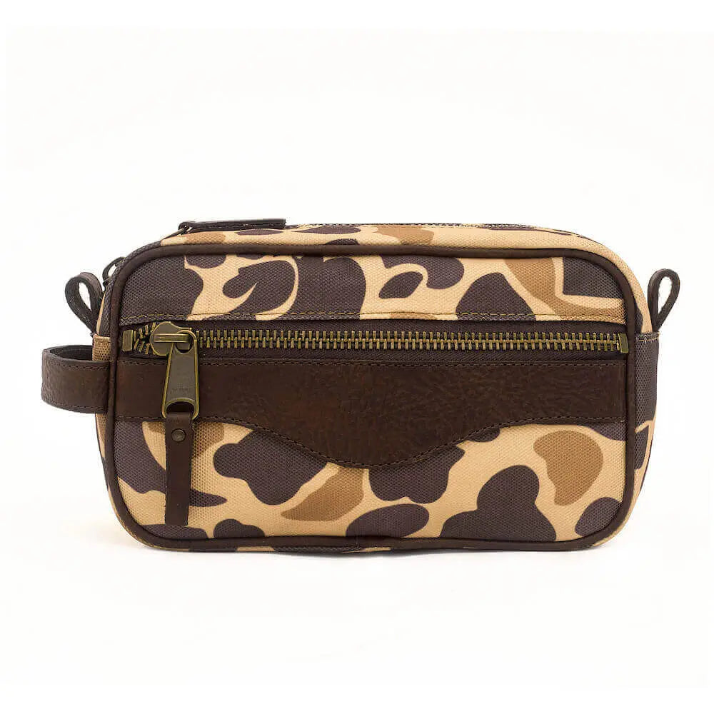 Campaign Waxed Canvas Toiletry Shave Kit by Mission Mercantile Leather Goods, natural skincare detail photo 15