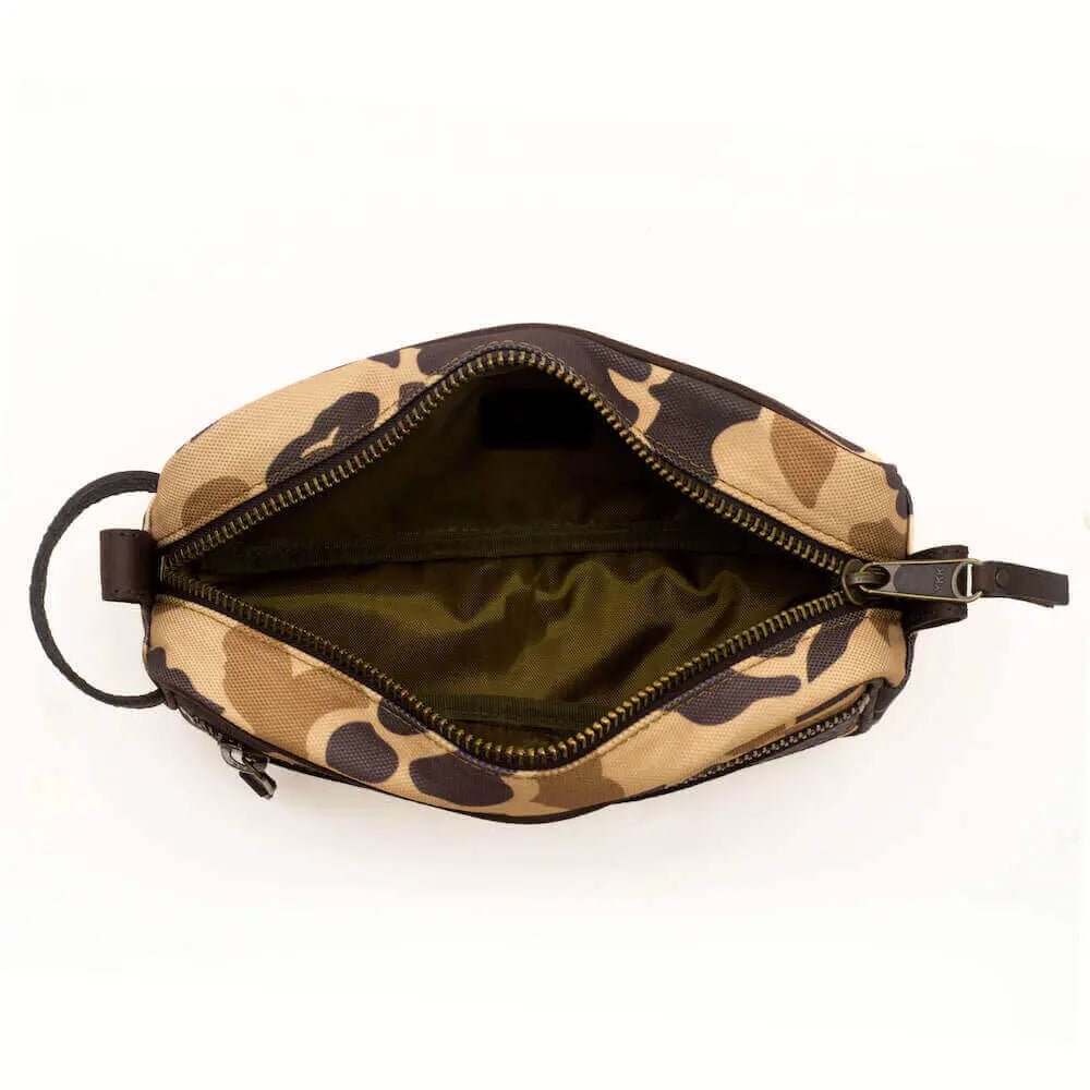 Campaign Waxed Canvas Toiletry Shave Kit by Mission Mercantile Leather Goods, natural skincare detail photo 19