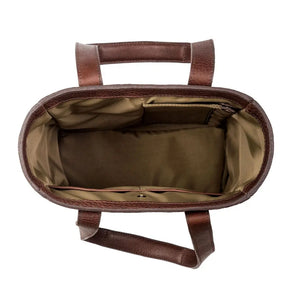 Campaign Waxed Canvas Two Bottle Wine Tote by Mission Mercantile Leather Goods, handmade leather goods detail photo 12