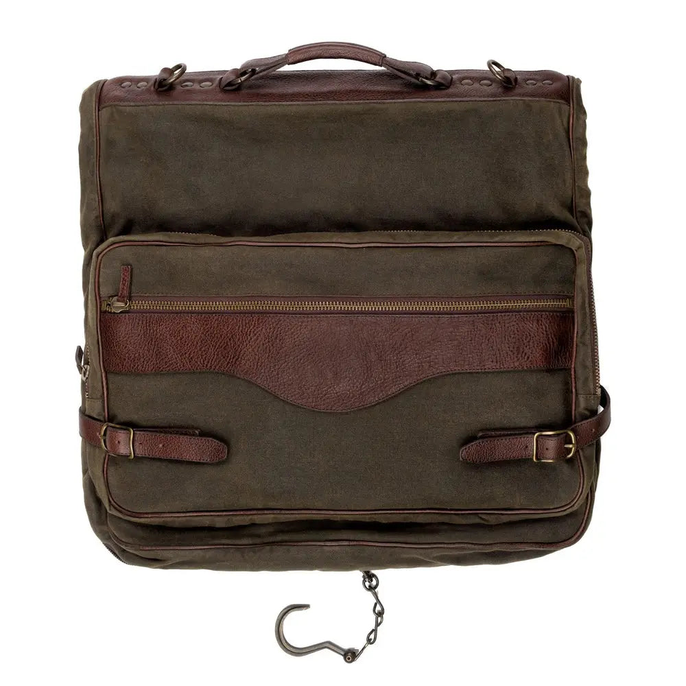 Campaign Waxed Canvas Valet Bag by Mission Mercantile Leather Goods, handmade leather goods detail photo 9