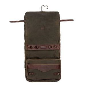 Campaign Waxed Canvas Valet Bag by Mission Mercantile Leather Goods, handmade leather goods detail photo 10