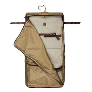 Campaign Waxed Canvas Valet Bag by Mission Mercantile Leather Goods, handmade leather goods detail photo 12