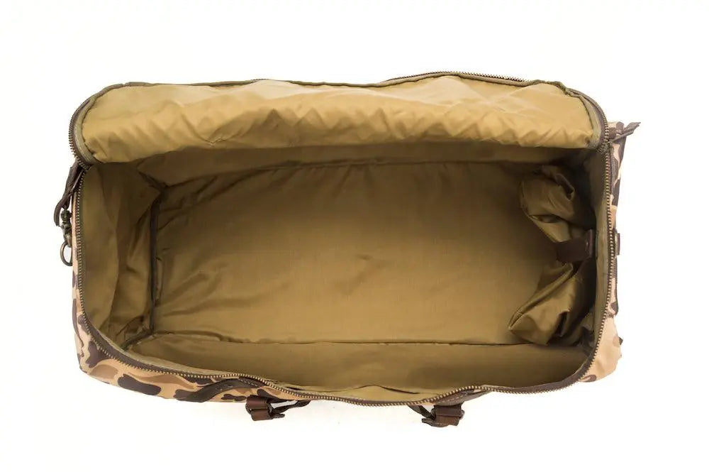 Campaign Waxed Canvas X-Large Duffle Bag by Mission Mercantile Leather Goods, handmade leather goods detail photo 24