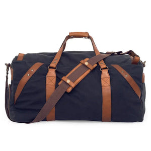 Campaign Waxed Canvas X-Large Duffle Bag by Mission Mercantile Leather Goods, handmade leather goods detail photo 27