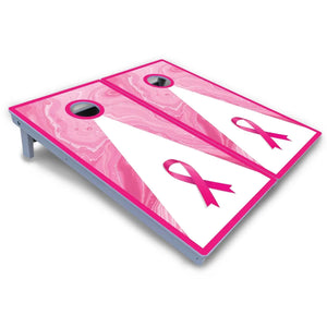Cancer Awareness Cornhole Boards - All Weather Series by Cornhole Solutions, custom cornhole board detail photo 4