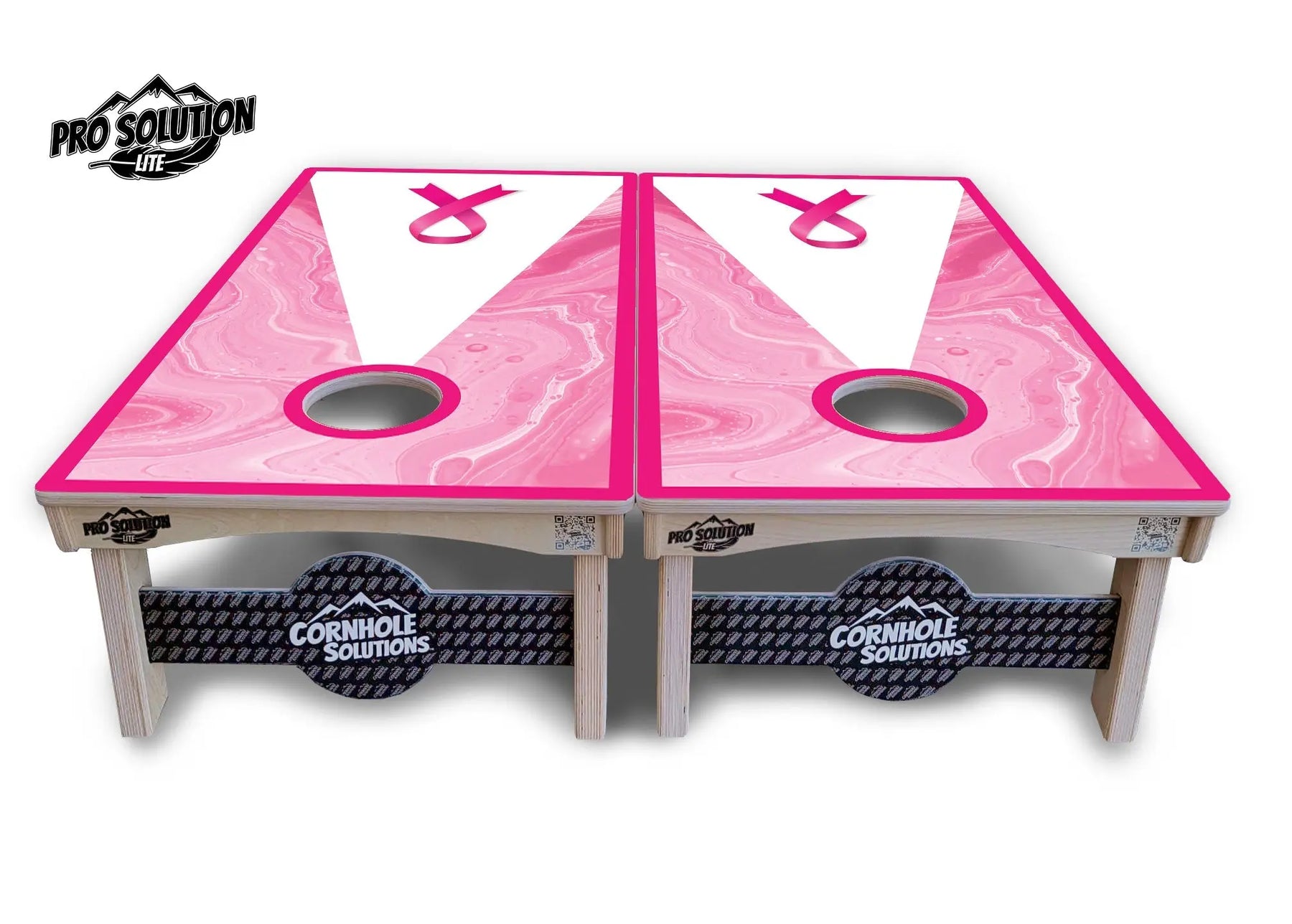 Cancer Awareness Cornhole Boards - Pro Solution Lite Series by Cornhole Solutions, custom cornhole board detail photo 3
