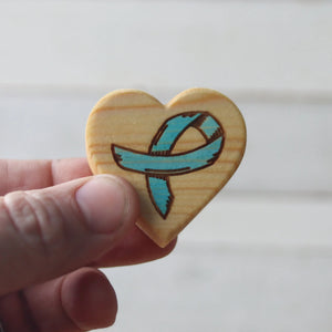Cancer Awareness Hearts by Dennehey Design Co., Southern home decor detail photo 4