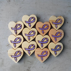 Cancer Awareness Hearts by Dennehey Design Co., Southern home decor detail photo 18