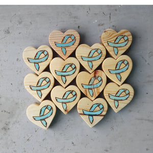Cancer Awareness Hearts by Dennehey Design Co., Southern home decor detail photo 21