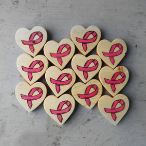 Cancer Awareness Hearts by Dennehey Design Co., Southern home decor detail photo 29