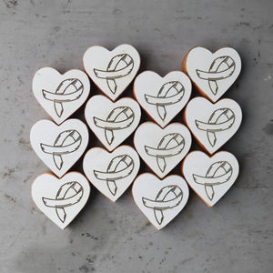 Cancer Awareness Hearts by Dennehey Design Co., Southern home decor detail photo 33
