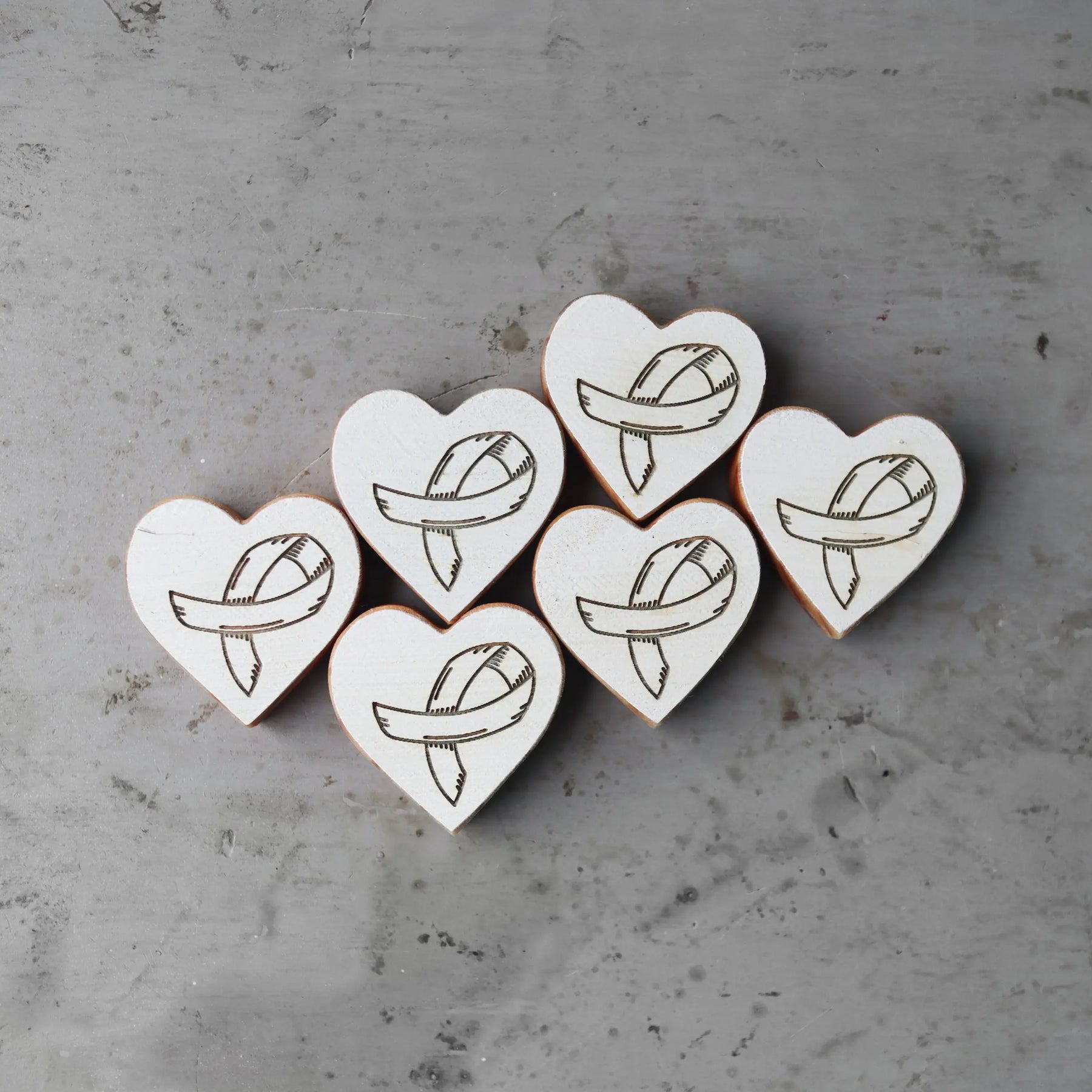 Cancer Awareness Hearts by Dennehey Design Co., Southern home decor detail photo 34