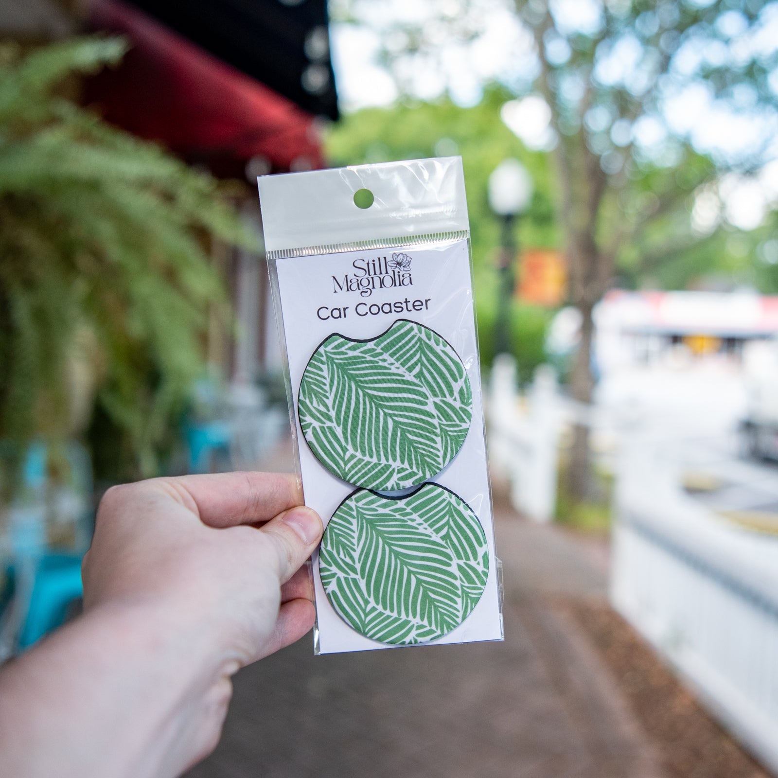 Car Coasters - Leafy Luxe by Still Magnolia, Southern home decor main product photo