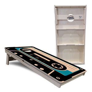 Cassette Tape Cornhole Boards - Professional Tournament Series by Cornhole Solutions, custom cornhole board detail photo 5