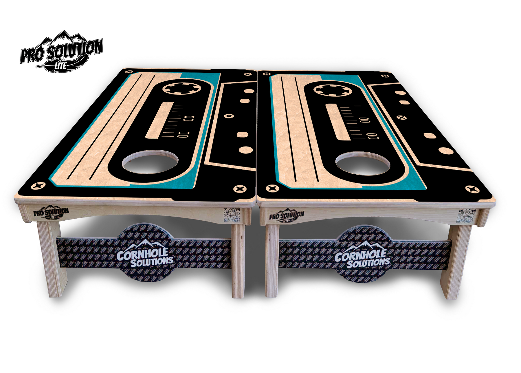 Cassette Tape Cornhole Boards - Pro Solution Lite Series by Cornhole Solutions, custom cornhole board detail photo 3