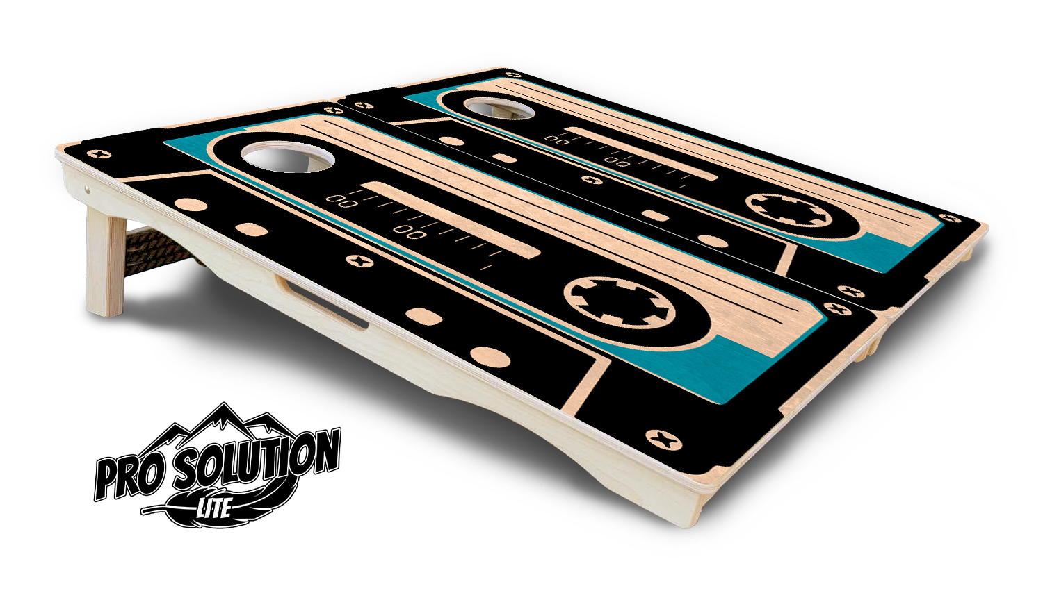 Cassette Tape Cornhole Boards - Pro Solution Lite Series by Cornhole Solutions, custom cornhole board detail photo 5