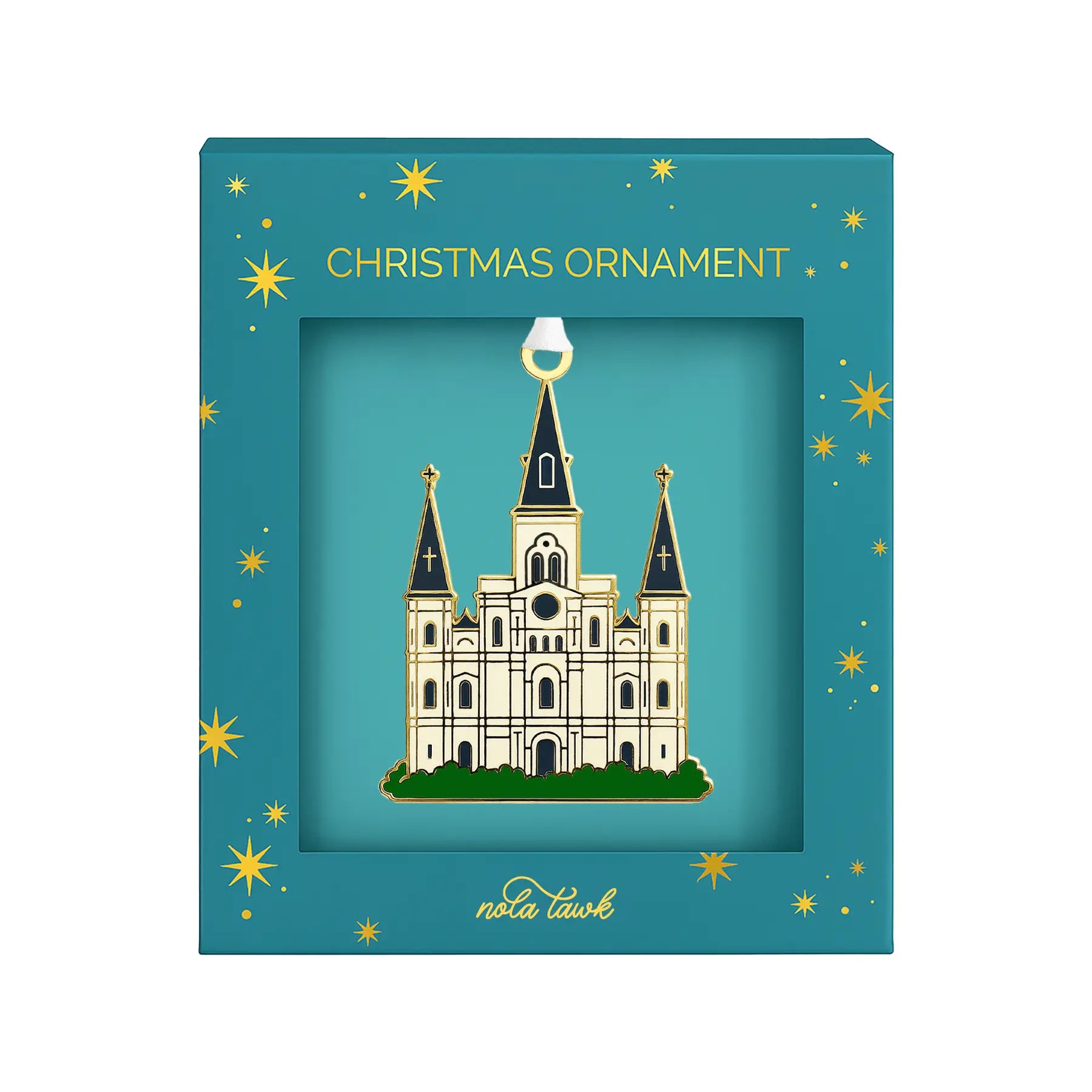 Cathedral Enamel Ornament by Nola Tawk, Southern home decor detail photo 2