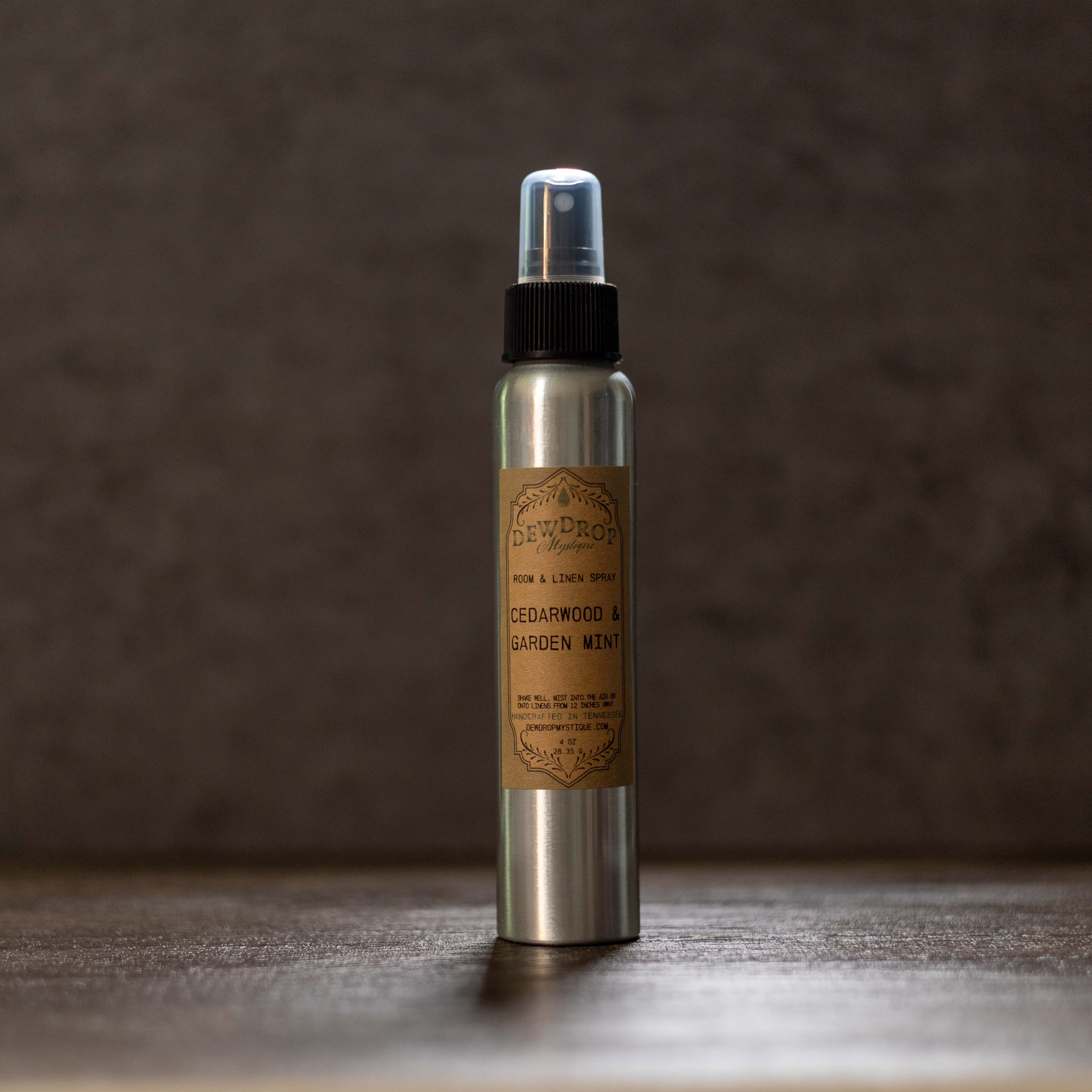 Cedarwood & Garden Mint Room Spray by Dewdrop Mystique LLC, scented candle detail photo 2