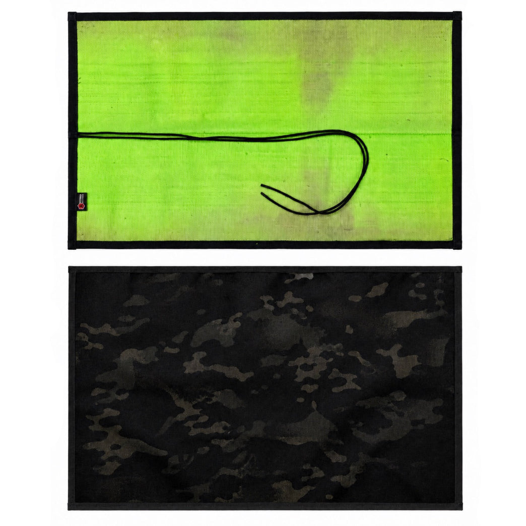 Drop Zone Mat - Premium - Firehose Edition by Recycled Firefighter, handmade leather goods detail photo 28