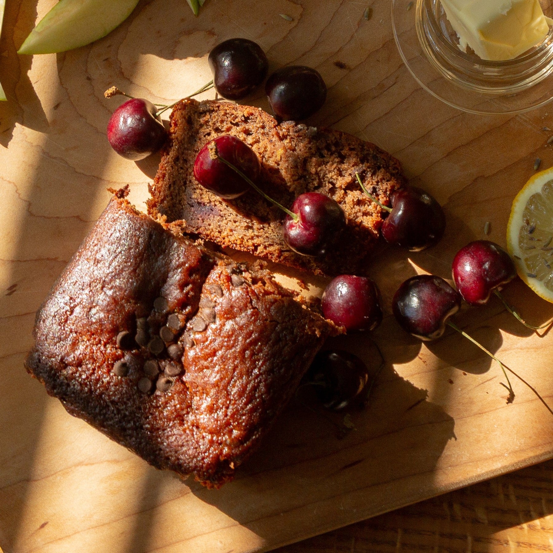 Cherry Double Chocolate Cake - Gluten Free detail view by Two and a Half Irishmen - Traditional Irish Baking