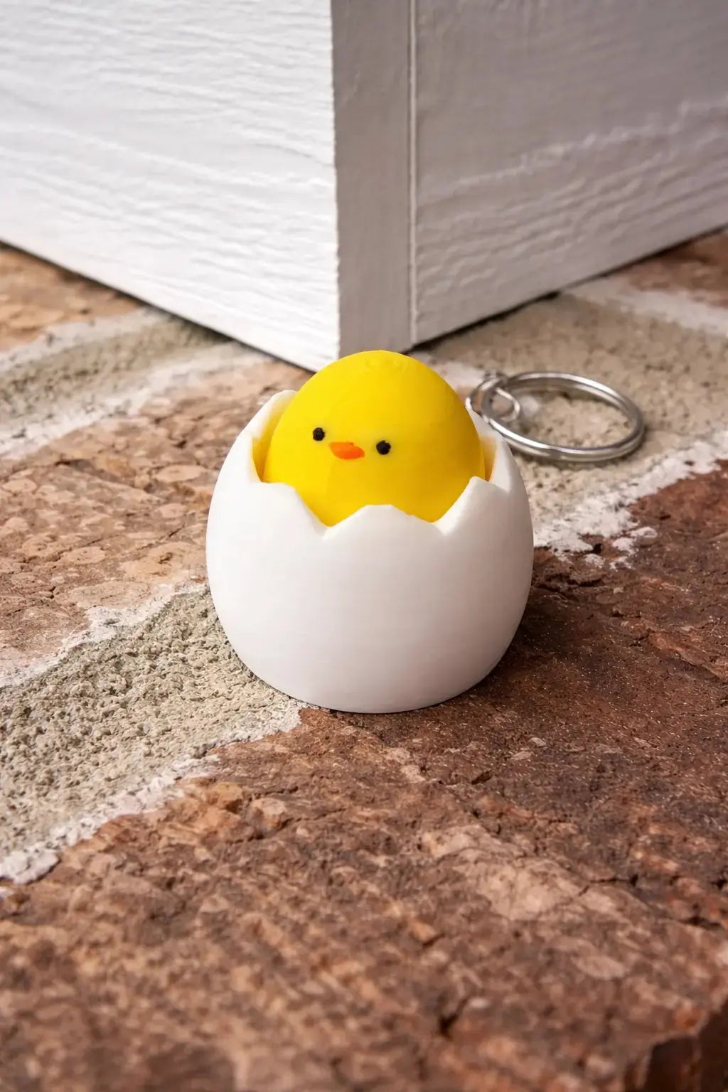 Chick Clicker Keychain – Fidget Toy in Egg by The Tween Space, 3D printed gift detail photo 3