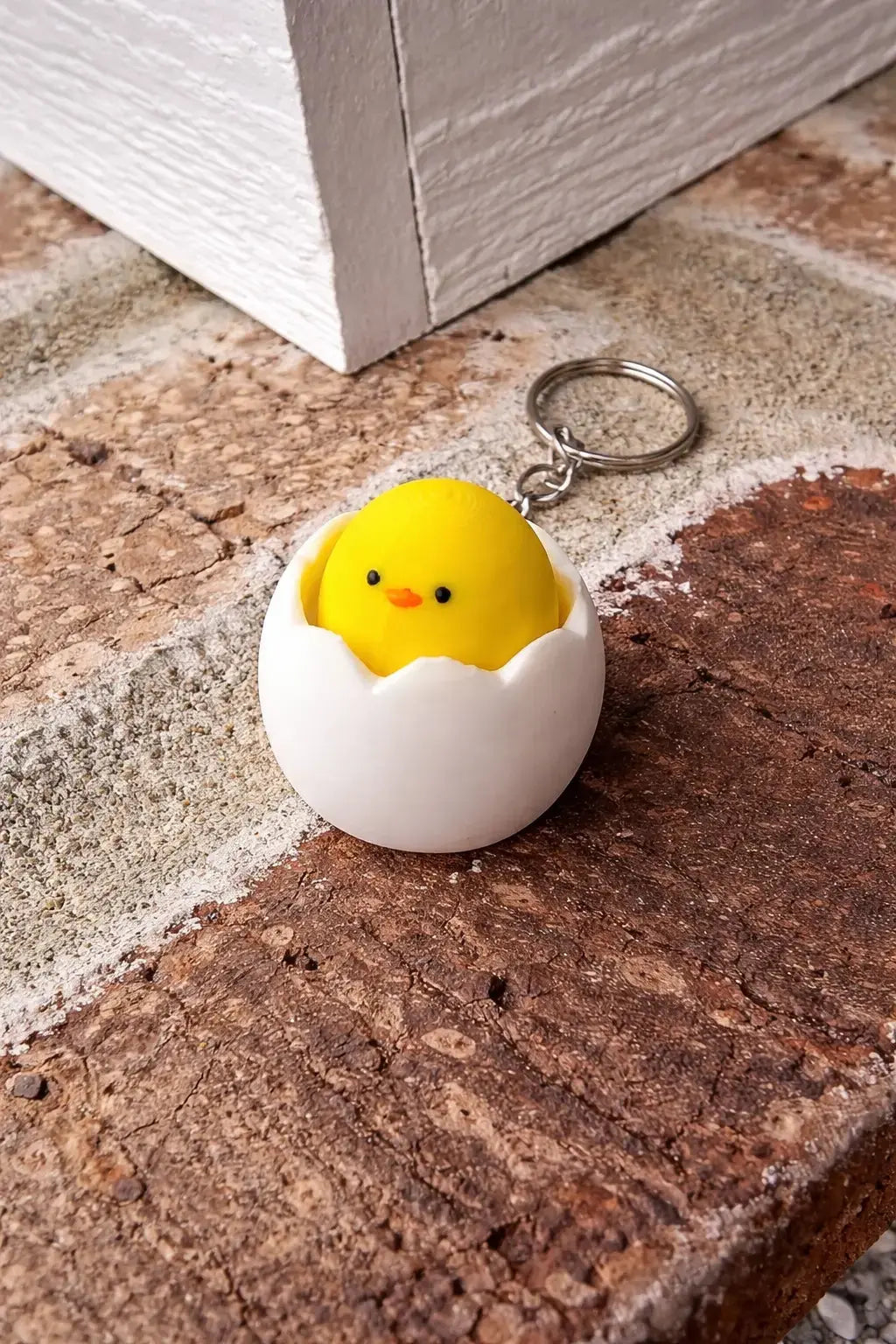 Chick Clicker Keychain – Fidget Toy in Egg by The Tween Space, 3D printed gift detail photo 4