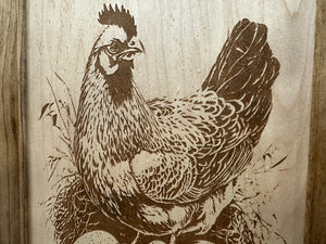 Hidden Gun Safe Chicken and Eggs Farmhouse Scene by Bellewood Designs by Bellewood Designs, Southern home decor detail photo 9