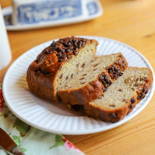Chocolate Banana Bread - Vegan detail view by Two and a Half Irishmen - Traditional Irish Baking