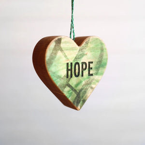 Christmas Carol Heart Ornaments by Dennehey Design Co., Southern home decor detail photo 12