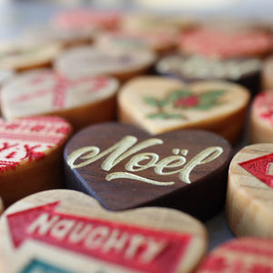 Christmas Hearts :: Engraved Sets by Dennehey Design Co., Southern home decor detail photo 5