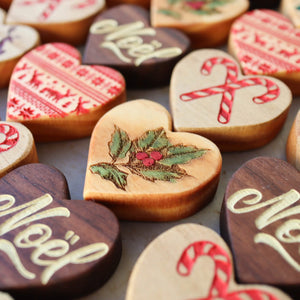 Christmas Hearts :: Engraved Sets by Dennehey Design Co., Southern home decor detail photo 11
