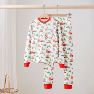 Christmas Tree Farm Organic Cotton Kids Pajamas by Nola Tawk, Southern food gift main product photo
