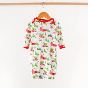 Christmas Tree Farm Organic Cotton Kids Pajamas by Nola Tawk, Southern food gift detail photo 2