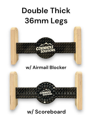 Rustic Wavy Flag Cornhole Boards - Pro Solution Elite Series