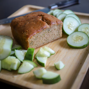 Classic Zucchini Bread - Vegan detail view by Two and a Half Irishmen - Traditional Irish Baking