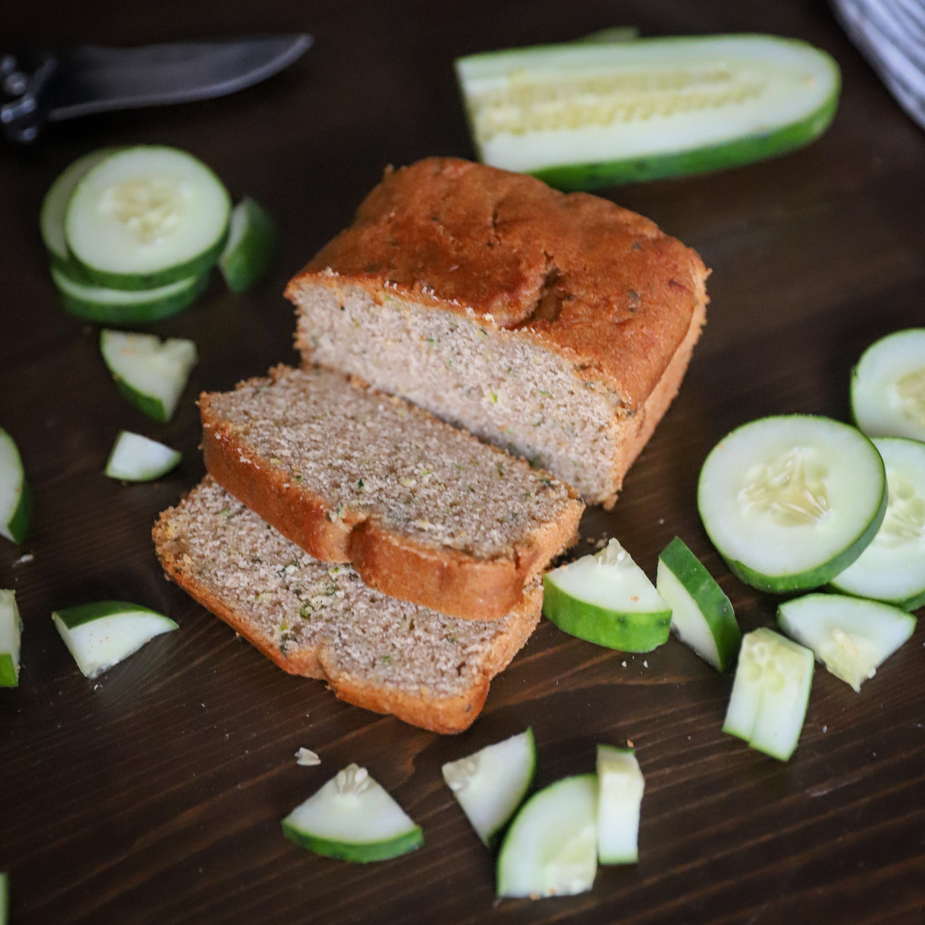 Classic Zucchini Bread - Vegan detail view by Two and a Half Irishmen - Traditional Irish Baking