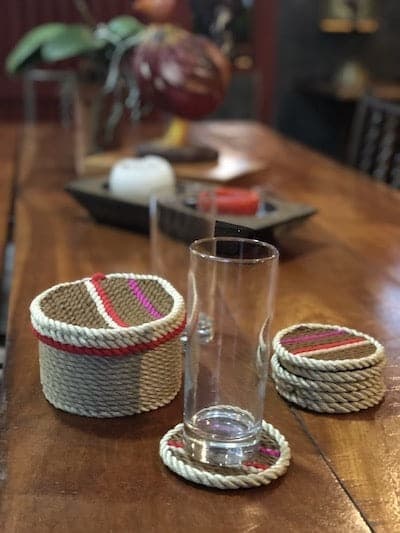 Rope Coasters without Box handcrafted rope coasters by Nomadic State of Mind