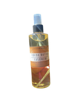 Cocoa Butter Cashmere bawdy oil by Virtuous Soap Company, natural skincare main product photo