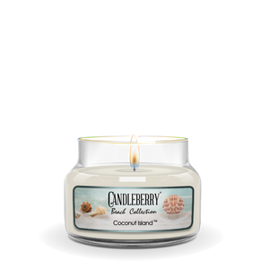 Beach Collection - Coconut Island™, Small Jar Candle (Collective) by The Candleberry® Candle Company, scented candle detail photo 2
