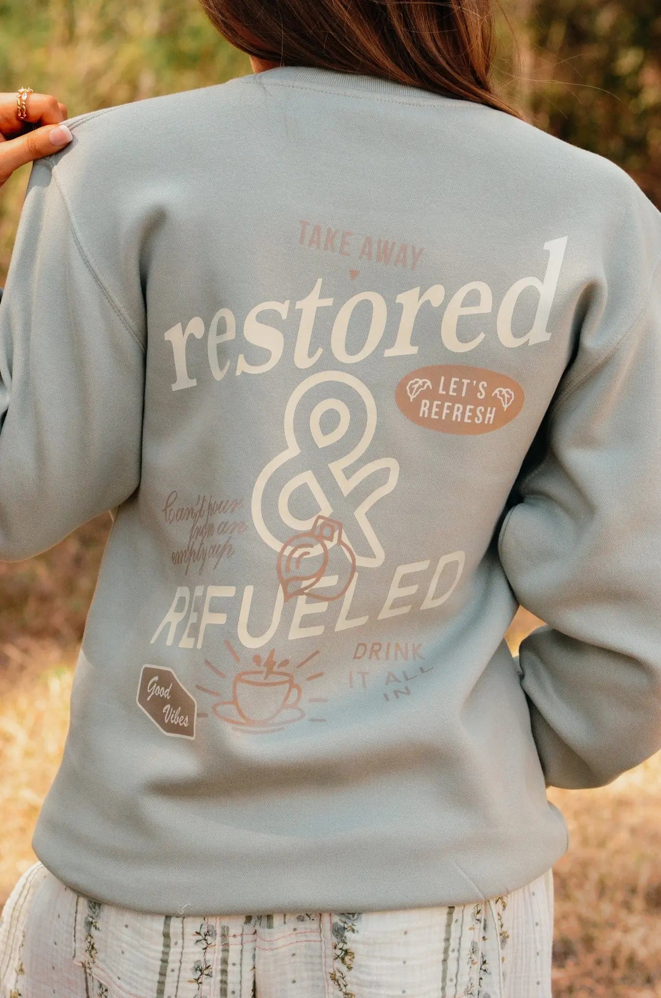 Coffee & Jesus Sweatshirt by Southern Bliss Company, Southern food gift detail photo 4