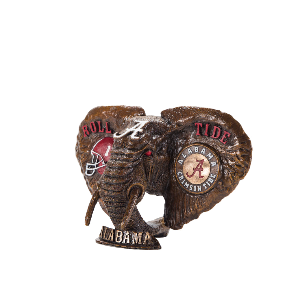 Alabama Crimson Tide Cast Bronze Elephant Statue alternate view 7
